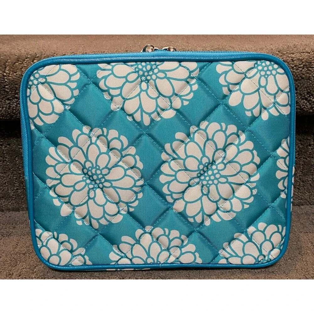 Penelope Ann Aqua Splash Padded Tablet Cover NWOT